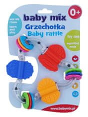 Baby Mix színes háromszög baba csörgő