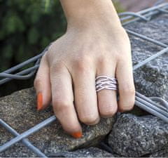 Beneto Ezüst gyűrű cirkónium kővel AGG341 (Kerület 50 mm)