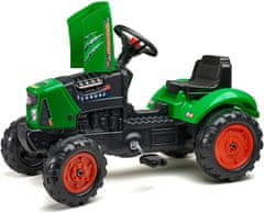 Falk Pedálos traktor SuperCharger zöld pótkocsival