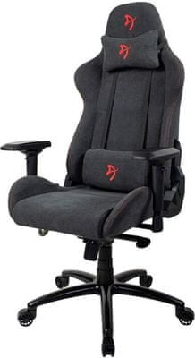Tulajdonságok Arozzi Verona Signature Soft Fabric, fekete / piros (VERONA-SIG-SFB-RD) gaming kerekes szék