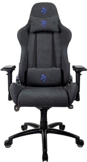 Arozzi Verona Signature Soft Fabric gamer szék, fekete/kék (VERONA-SIG-SFB-BL)