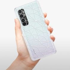 iSaprio Abstract Triangles 03 - white szilikon tok Xiaomi Mi Note 10 Lite