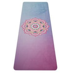 Yate Yoga Mat természetes kaucsuk - kék / rózsaszín 0,4 cm