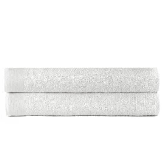 shumee 2 db fehér pamut fürdőtörölköző 450 g/m² 100 x 150 cm
