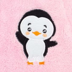 NEW BABY Új baba pingvin téli overall rózsaszín - 74 (6-9m)