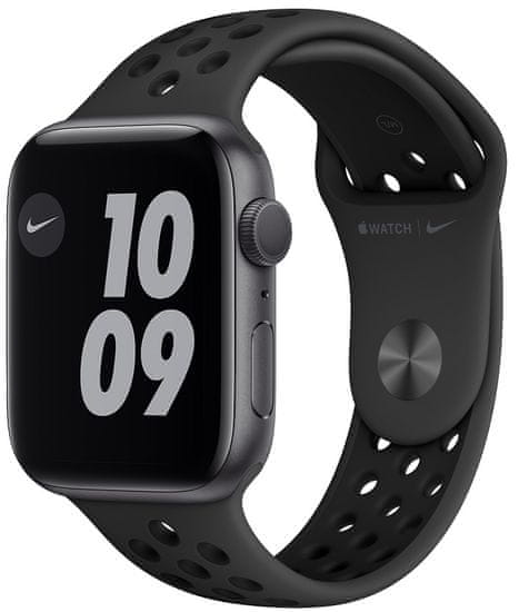 Apple Watch Nike Series 6, 44mm Space Gray Aluminium Case with Anthracite/Black Sport Band (MG173HC/A)