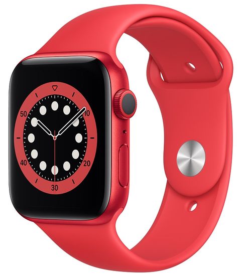 Apple Watch Series 6, 44mm PRODUCT(RED) Aluminium Case with PRODUCT(RED) Sport Band (M00M3HC/A)