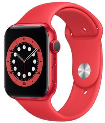 Az Apple Watch Series 6 okosóra, Retina OLED állandóan bekapcsolt kijelző EKG monitorozás pulzus szívtevékenység zenelejátszás hívások figyelmeztetések NFC fizetés Apple Pay zaj App Store véroxigén, esés érzékelés