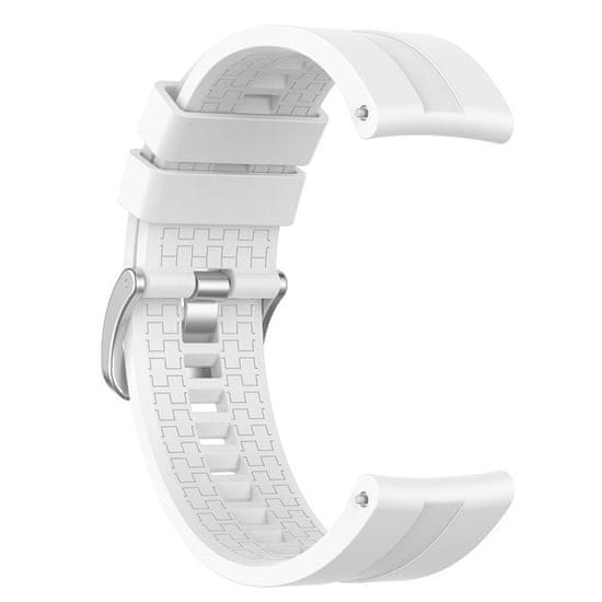 BStrap Silicone Cube szíj Huawei Watch GT 42mm, white