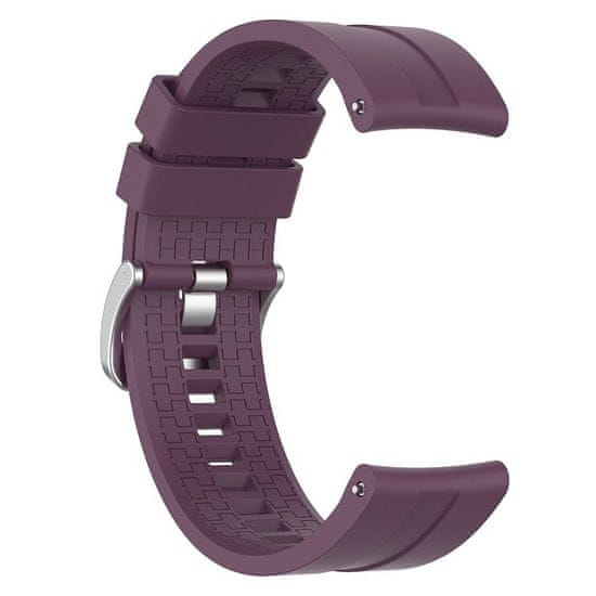 BStrap Silicone Cube szíj Huawei Watch GT 42mm, purple plum