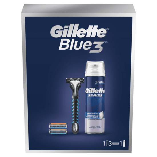 Gillette Sensor3 Borotvakészülék - 3 borotvafej + Gillette Series Borotvahab 250 ml