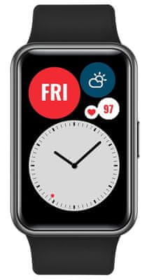Huawei Watch Fit okosóra, színes AMOLED kijelző, hosszú élettartam, multisport, GPS, pulzus, vér oxigén, SpO2, stressz, alvás