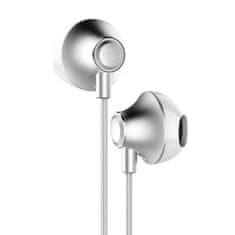 BASEUS Encok H06 sztereó fülhallgató, ezüst
