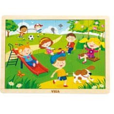 MILLY MALLY Gyermek fa puzzle Viga Spring