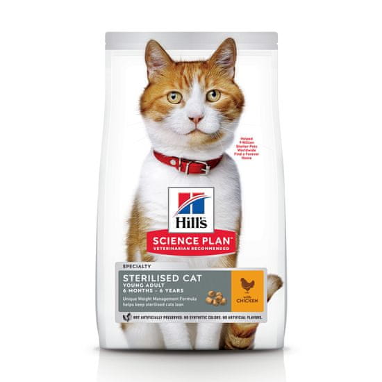 Hill's Science Plan Feline Young Adult Sterilised Cat Chicken 3 kg