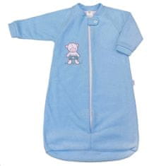 NEW BABY Baby Teddy mackó kék frottír hálózsák - 62 (3-6m)
