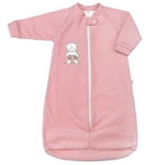 NEW BABY Új baba Teddy mackó rózsaszínű csecsemő frottír hálózsák - 62 (3-6m)