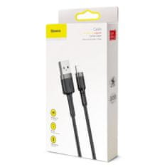 BASEUS Cafule kábel USB / Lightning QC3.0 2A 3m, fekete/szürke