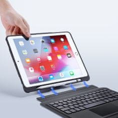 Dux Ducis Wireless Keyboard tok billentyűzettel iPad Pro 10.5'' 2017 / iPad Air 2019, fekete