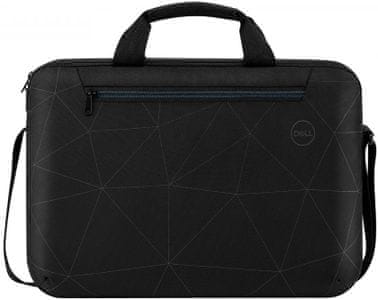 Modern laptop táska dell essential briefcase 15 col, dupla cipzáras, párnázott fogantyúval, állítható hevederrel, fényvisszaverő lenyomat