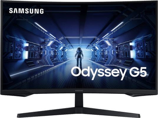  monitor Samsung Odyssey G5 (LC32G55TQWUXEN) szélessávú kijelző 31,5 hüvelyk 16:9 hdmi vga dp