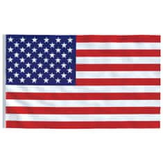 Vidaxl alumínium amerikai zászló és rúd 6,23 m 3147111