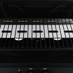 Greatstore fekete gáz grillező 3 szintes kisasztallal