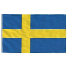 Vidaxl svéd alumínium zászló és rúd 5,55 m 3147142