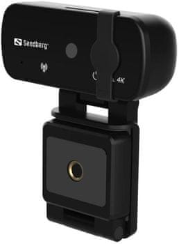 Webkamera Sandberg Webcam Pro+ 4K mikrofon Full HD felbontás szög 77 °