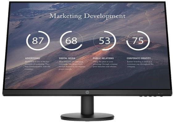  monitor HP P27v G4 (9TT20AA) széles látószögű kijelző 27 hüvelyk 16:9 hdmi 