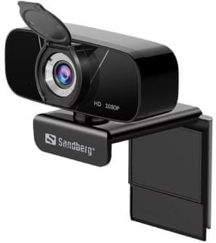 Webkamera Sandberg Chat Webcam 1080P (134-15) mikrofon Full HD felbontás 90 ° szög 