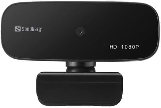 Webkamera Sandberg Webcam Autofocus 1080P (134-14) mikrofon felbontás HD szög 90°