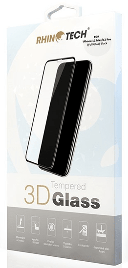 RhinoTech 2 Edzett 3D védőüveg az Apple iPhone 12 Max / 12 Pro 6,1'' RT186 számára