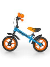 MILLY MALLY Gyermek kerékpár Dragon fékkel narancssárga-kék