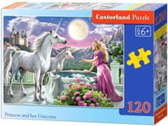 Castorland Puzzle Hercegnő és egyszarvúak 120 darabos puzzle