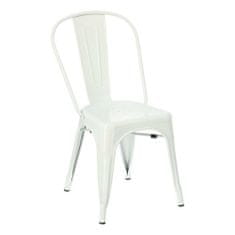 Fernity Párizsi szék, fehér, Tolix ihlette