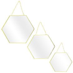 Fernity 3 darabos tükörkészlet Hexa Gold