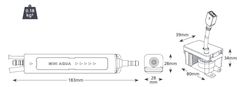 Aspen Pumps Aspen Mini Aqua kondenzátumszivattyú kapacitás 12 l/h, max. nyomás 10 m (fal, csatorna, mennyezet, készülék)