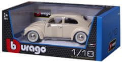 BBurago 1:18 Volkswagen Beetle 1955, krém színű