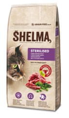 SHELMA Gabonamentes granulátum friss marhahússal és szuperélelmiszerekkel, 8 kg