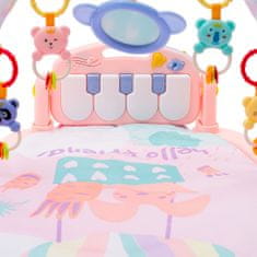 Baby Mix Játéktakaró zongorával rózsaszín