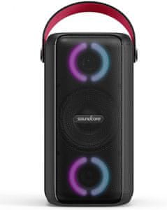 erős parti hangszóró Anker soundcore Rave Mega teljesítmény 80 wattos Bluetooth aux in USB port töltésre is akár 18 órás működés erőteljes hang vízálló