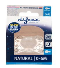 Difrax Natural 0+ sötétben világító cumi