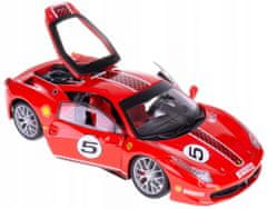 BBurago 1:24 Ferrari Racing 458 Challenge piros