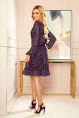 Numoco Női mini ruha Bakari kék-rózsaszín XS