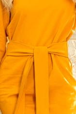 Női mini ruha Bleohan mustár L