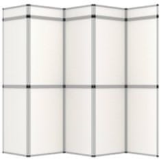 shumee vidaxl fehér 15 paneles összecsukható kiállítófal 302 x 200 cm