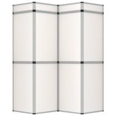 shumee vidaxl fehér 12 paneles összecsukható kiállítófal 242 x 200 cm