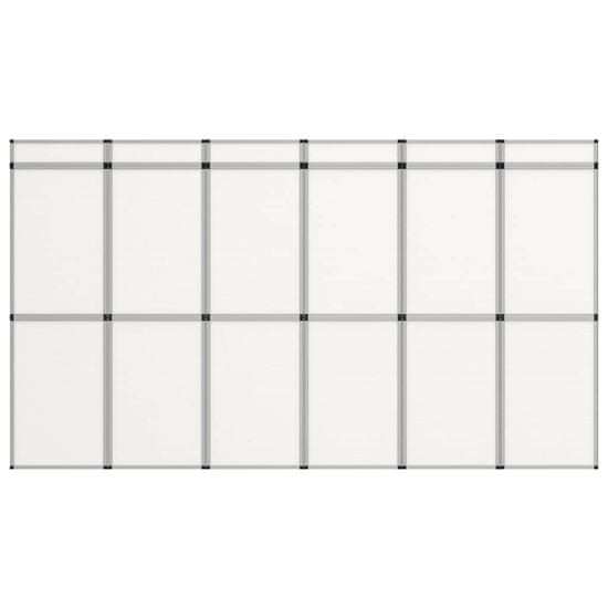 shumee vidaxl fehér 18 paneles összecsukható kiállítófal 362 x 200 cm