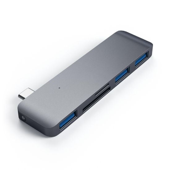 Satechi Aluminium Type-C USB COMBO Hub (3x USB 3.0,MicroSD) - űrbéli szürke, ST-TCUHM